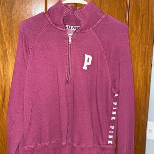 PINK quarter zip sweatshirt
